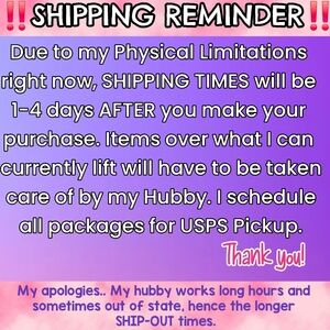 🤕 DELAYS ✴️ IMPORTANT SHIP INFO .. Read Slides ✴️ 1st Pic MOST CURRENT‼️